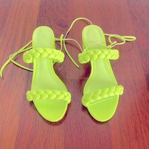 Schutz Neon Strappy sandals